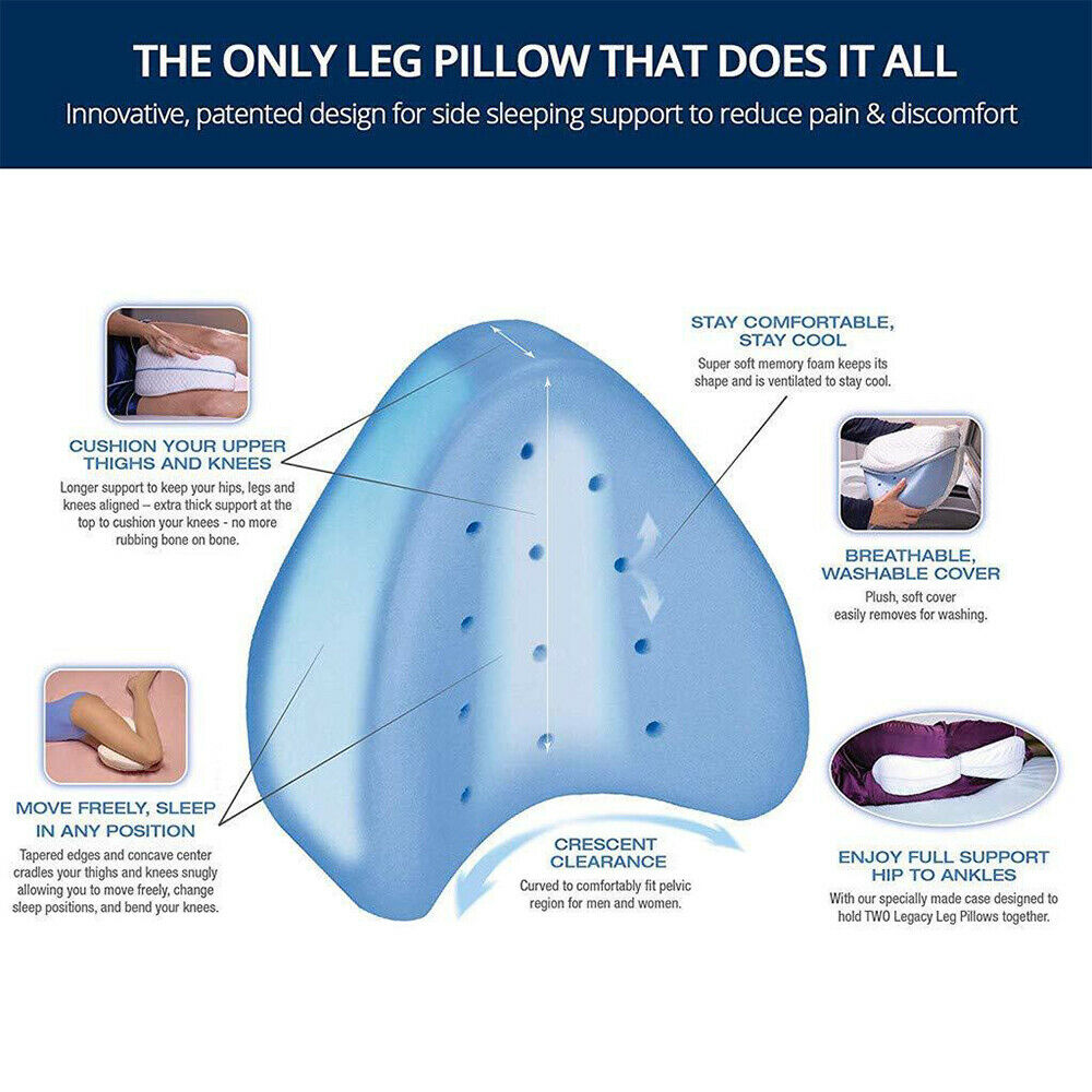 Orthopedic Contour Leg Pillow for Back Hip Legs Knee Support  Ireland